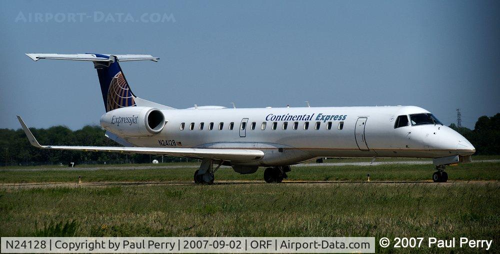 N24128, 2003 Embraer ERJ-145XR (EMB-145XR) C/N 145700, With that tail-root fillet extension, reminds me of a MiG