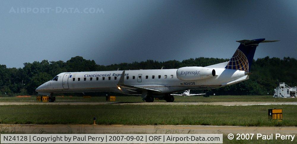 N24128, 2003 Embraer ERJ-145XR (EMB-145XR) C/N 145700, Sleek and fast, ready to rotate
