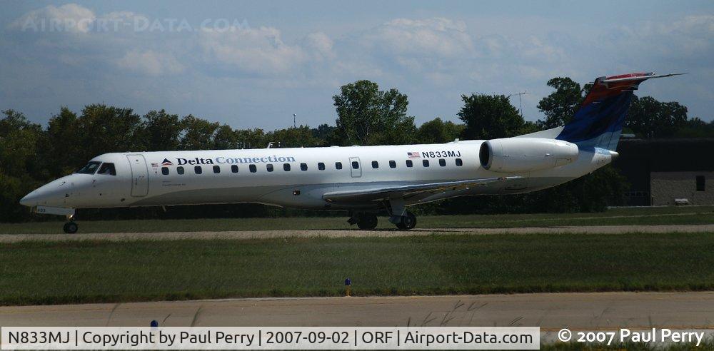 N833MJ, 2000 Embraer EMB-145LR C/N 145327, Another ERJ-145 rolling out