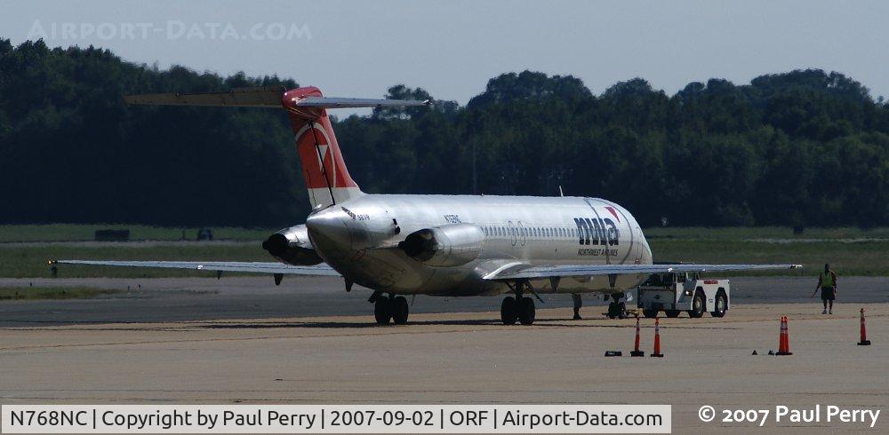N768NC, 1977 McDonnell Douglas DC-9-51 C/N 47729, Towed in