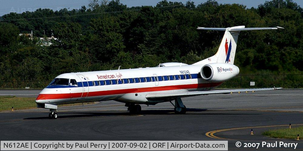 N612AE, 1998 Embraer EMB-145EP (ERJ-145EP) C/N 145079, One lady, many dresses.  Another ERJ-145