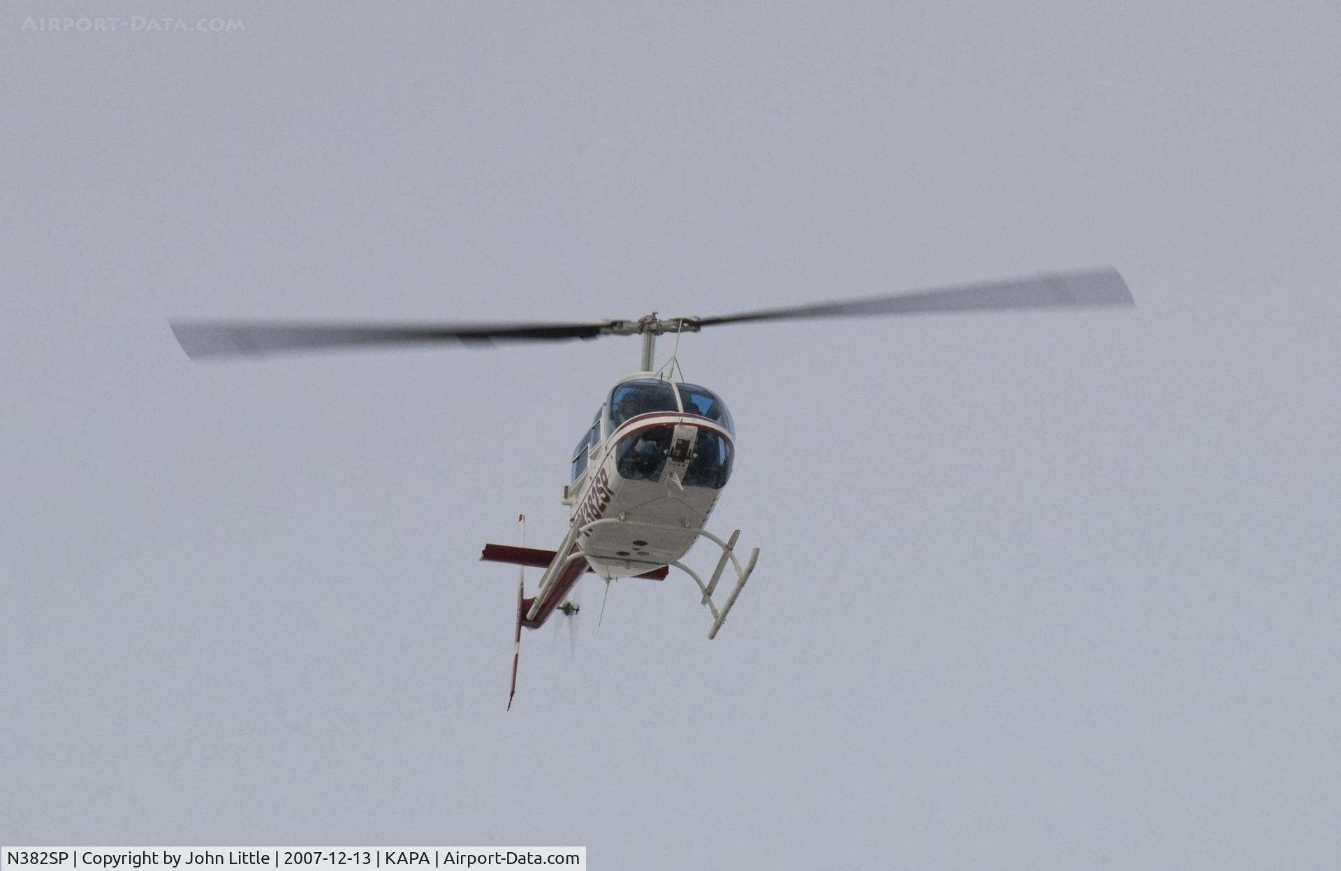 N382SP, 1977 Bell 206B C/N 2271, State Patrol Chopper inbound