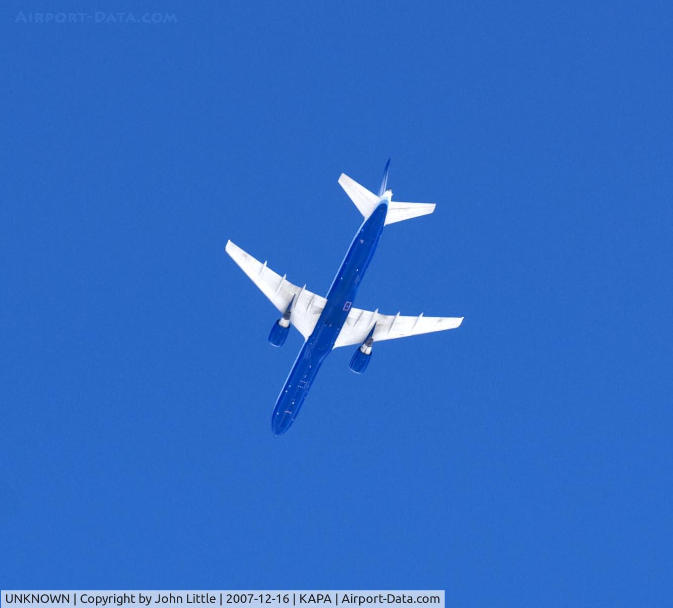 UNKNOWN, , United Jet overfly of Centennial Airport