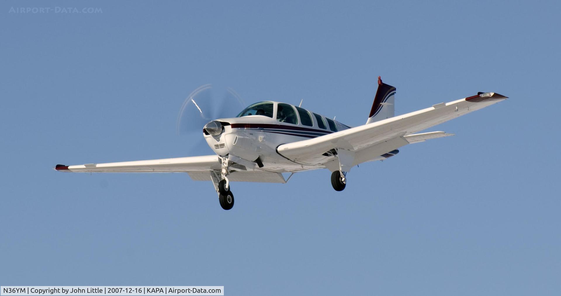 N36YM, 1983 Beech B36TC Bonanza C/N EA-369, Approach to 17L