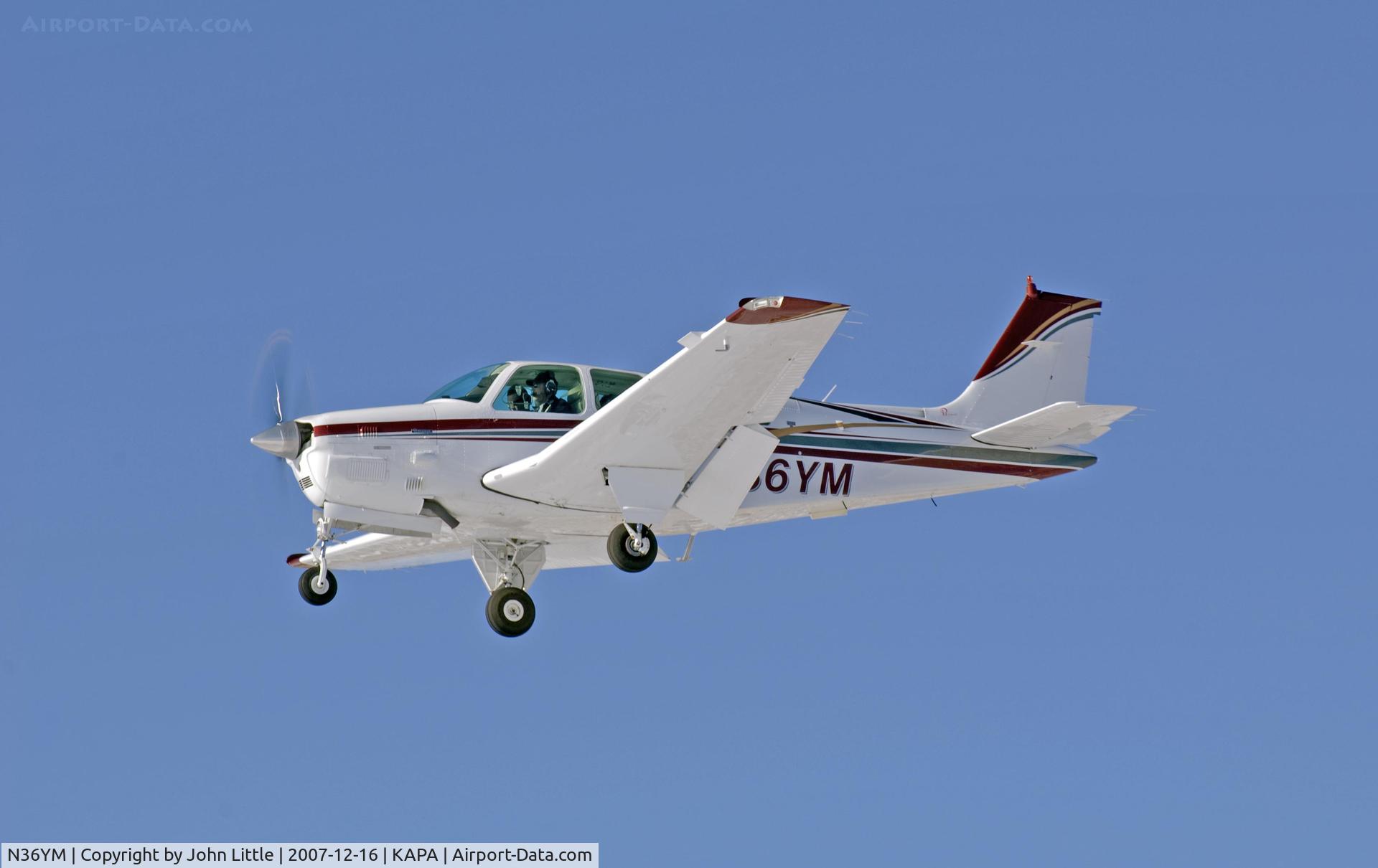 N36YM, 1983 Beech B36TC Bonanza C/N EA-369, Approach to 17L