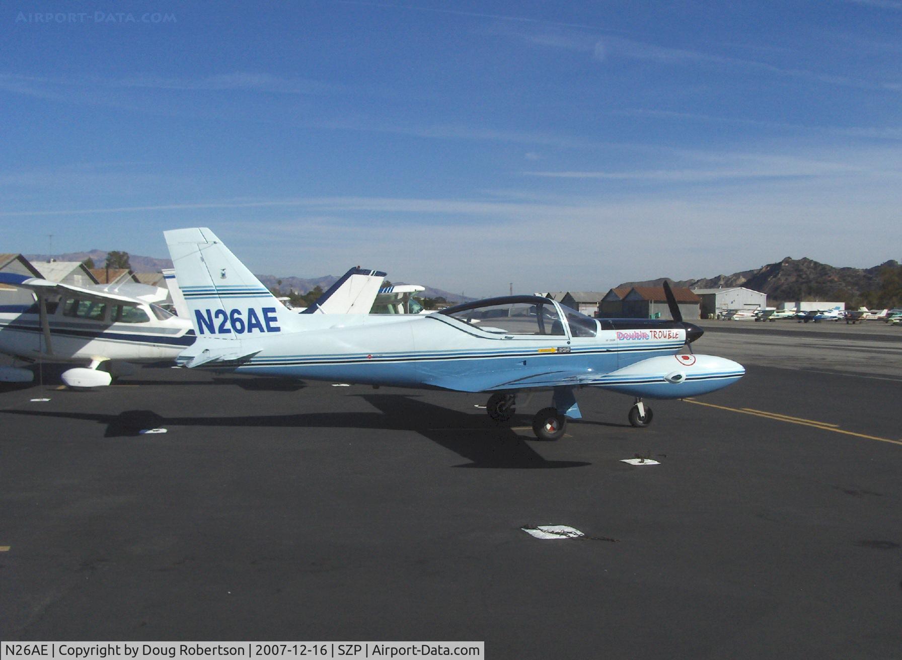 N26AE, 1976 SIAI-Marchetti SF-260B C/N 230/21-06, 1976 Siai-Marchetti SF.260B 'Double Trouble', Lycoming O-540-E4A5 260 Hp