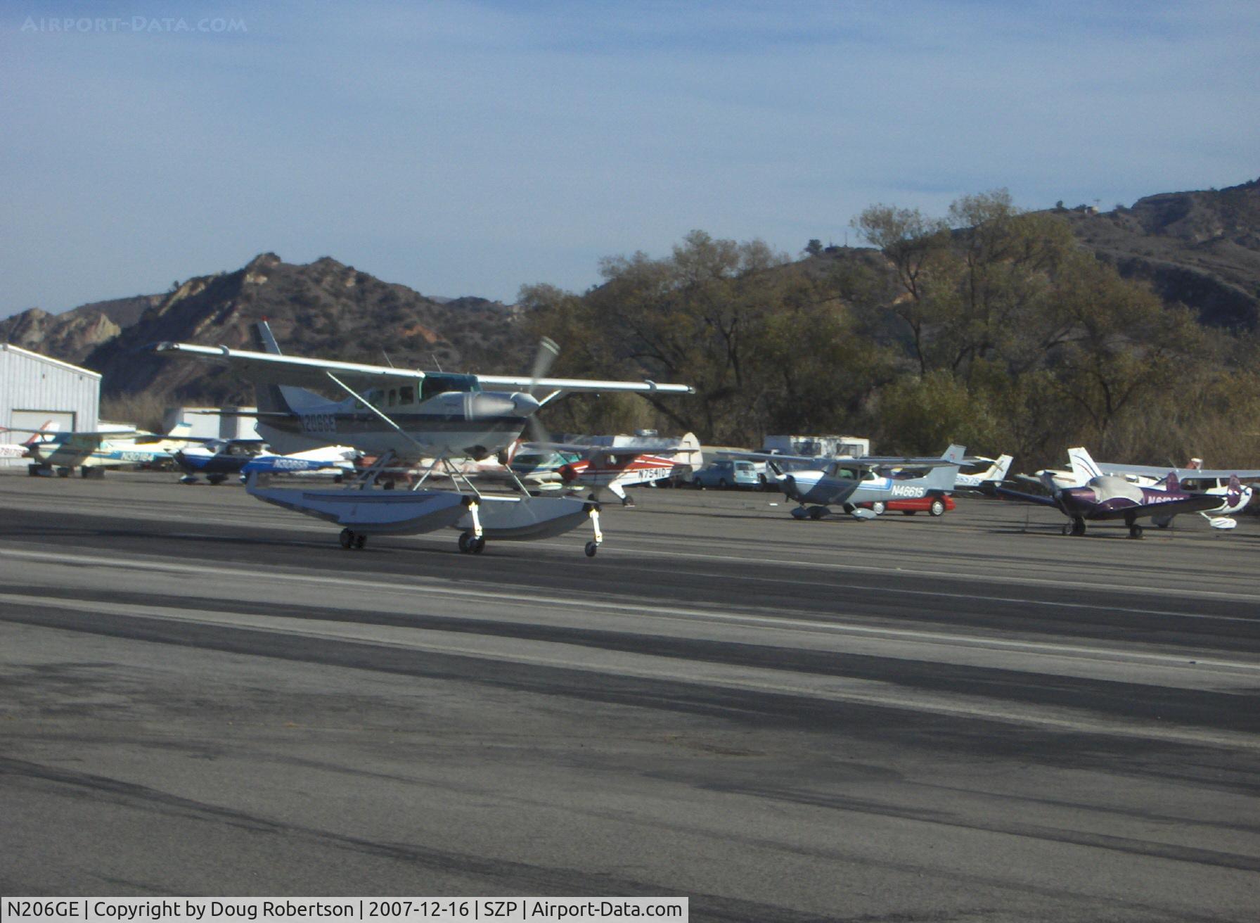 N206GE, 1994 Cessna U206G Stationair C/N U20606908, 1994 Cessna TU206G TURBO STATIONAIR Amphibian, Rolls Royce (USA) Allison 250-B17 420 shp turboprop conversion, Wipline amphibious floats, landing Rwy 22