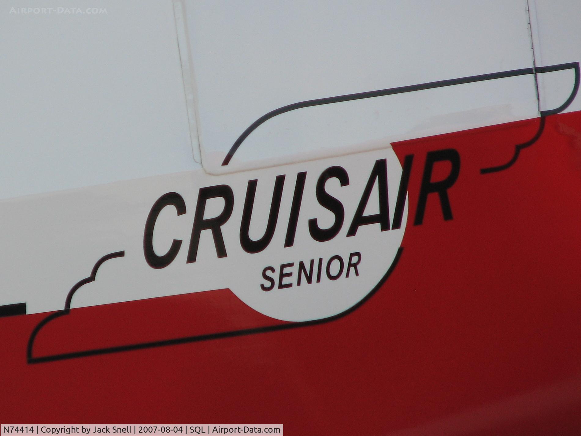 N74414, 1947 Bellanca 14-13-2 Cruisair Senior C/N 1527, Taken at the San Carlos airport, San Carlos CA USA