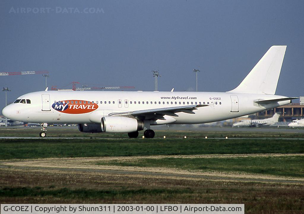 G-COEZ, 1991 Airbus A320-231 C/N 179, Line up rwy 32R for departure