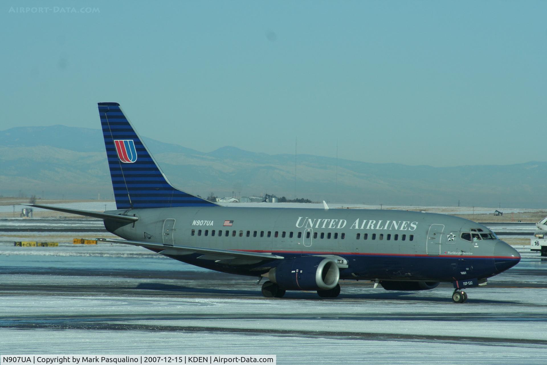 N907UA, 1991 Boeing 737-522 C/N 25007, Boeing 737-500