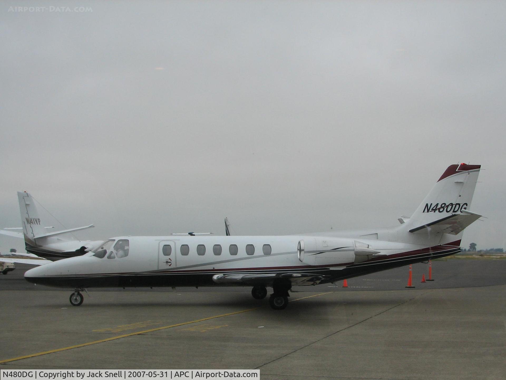 N480DG, Cessna 560 C/N 560-0015, Taken at the Nspa Cpunty Airport, Napa, CA.