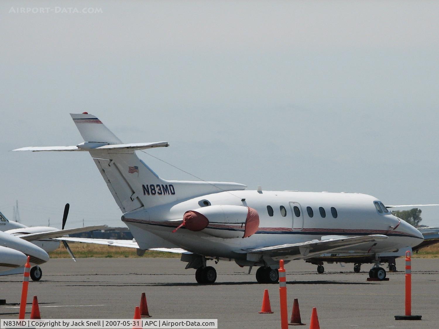 N83MD, British Aerospace HS.125-700A C/N 257042/NA0230, Taken at the Nspa Cpunty Airport, Napa, CA.