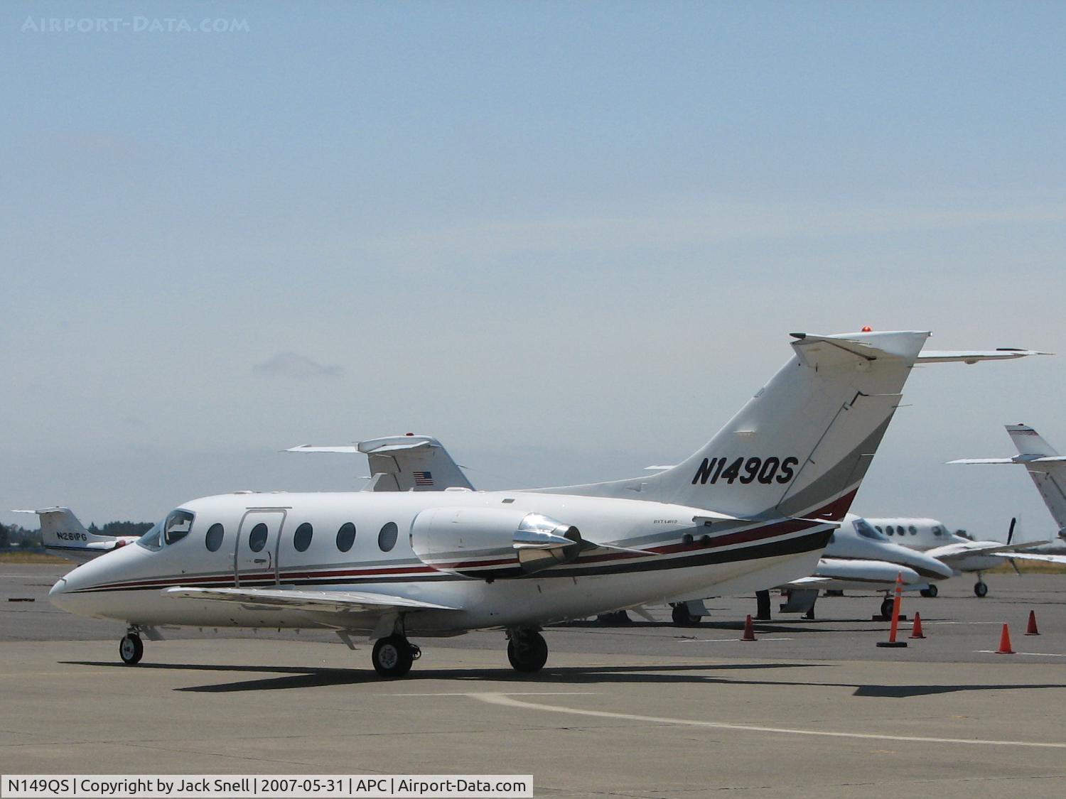N149QS, Raytheon Aircraft Company 400A C/N RK-473, Taken at the Nspa Cpunty Airport, Napa, CA.