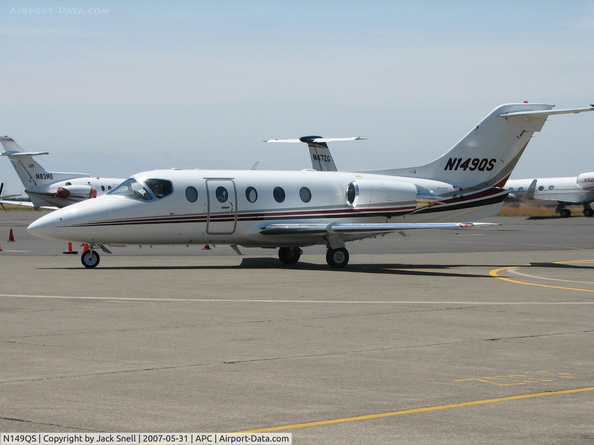 N149QS, Raytheon Aircraft Company 400A C/N RK-473, Taken at the Nspa Cpunty Airport, Napa, CA.