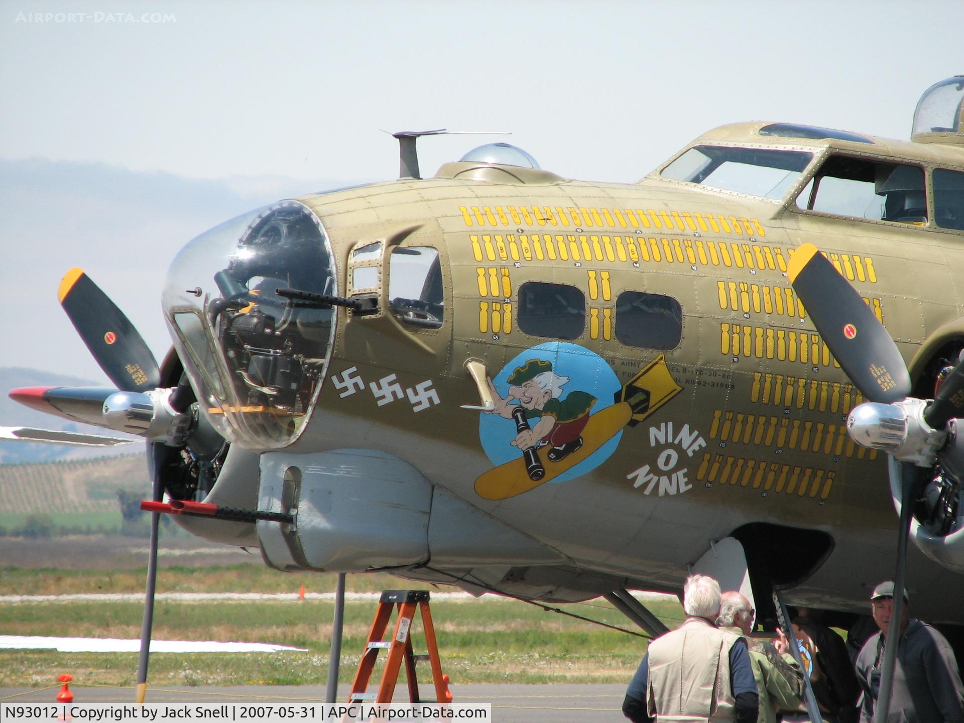 N93012, 1944 Boeing B-17G-30-BO Flying Fortress C/N 32264, Taken at the Nspa Cpunty Airport, Napa, CA.