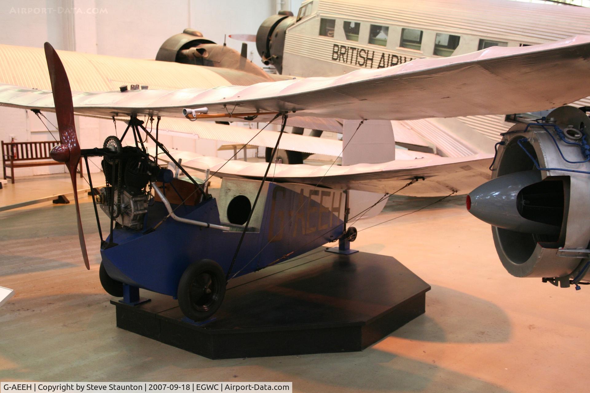 G-AEEH, 1936 Mignet HM.14 Pou-du-Ciel C/N EGD1, Taken at Cosford 18th September 2007