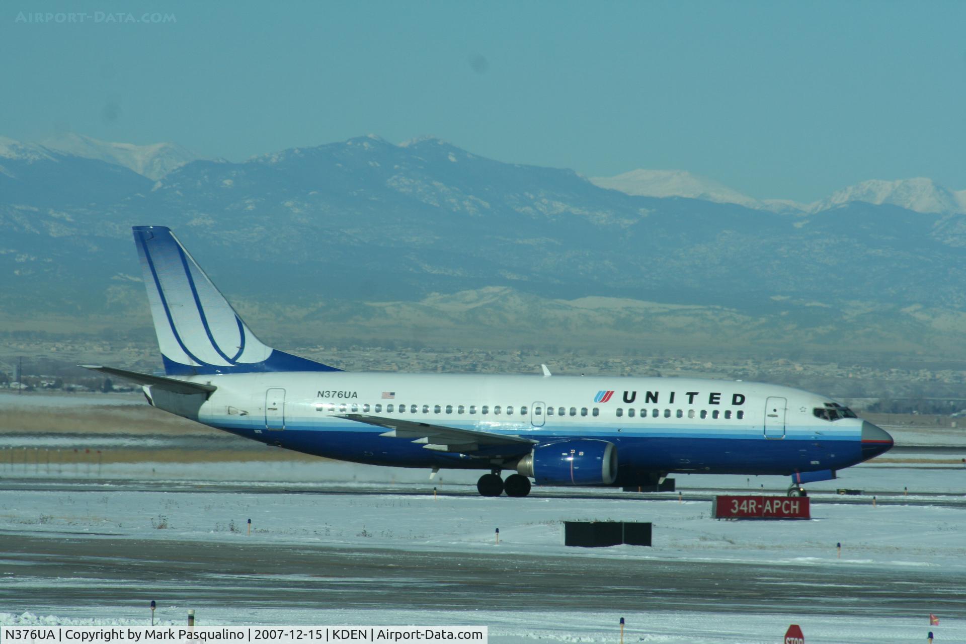 N376UA, 1990 Boeing 737-322 C/N 24641, Boeing 737-300