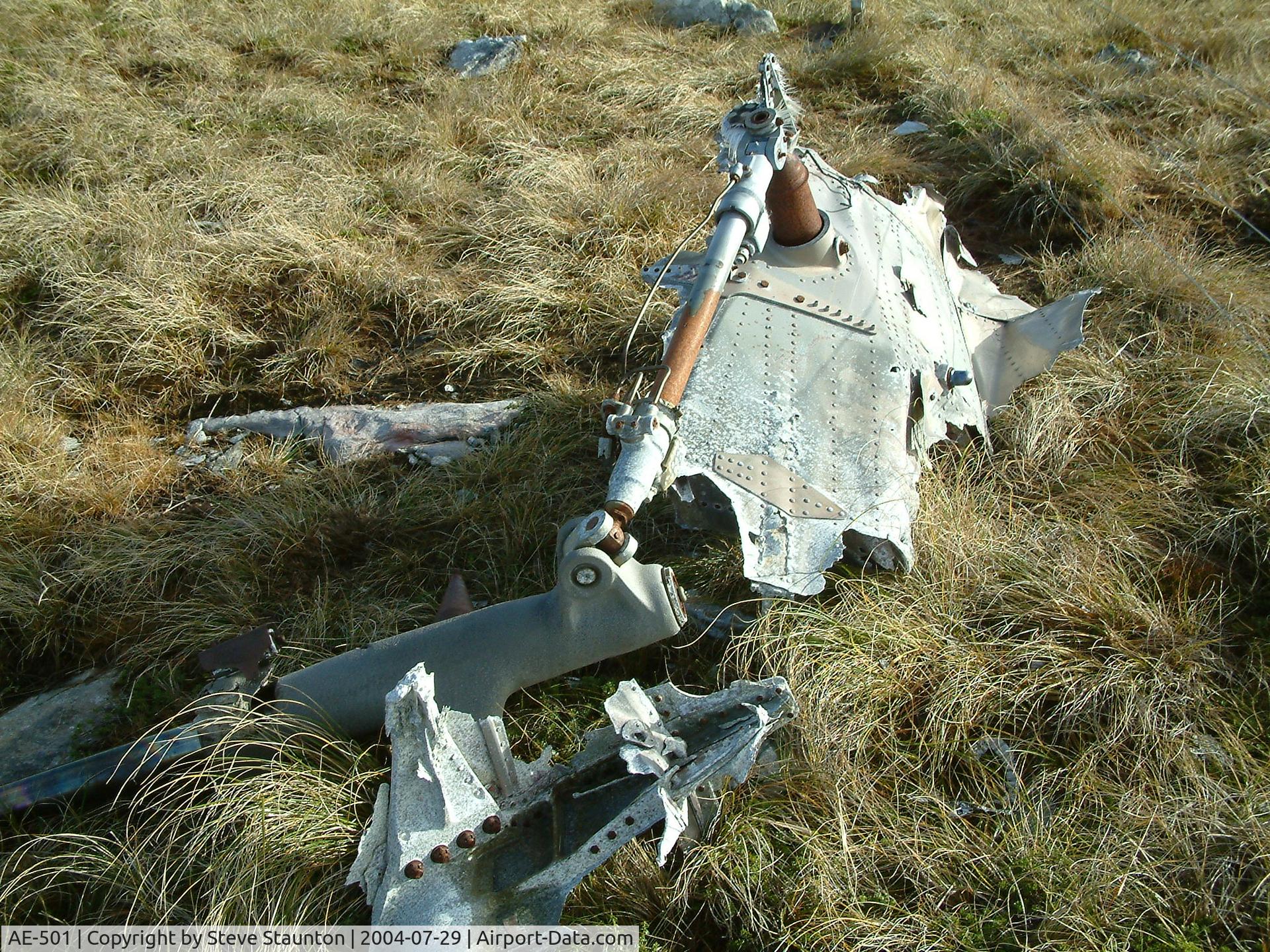 AE-501, Aérospatiale SA-330L Puma C/N 1540, Wrecked Westland Puma of the Argentine AF located at the foot of Mount Kent, Falkland Island. This aircraft was destroyed during the 1982 Falklands Conflict.
