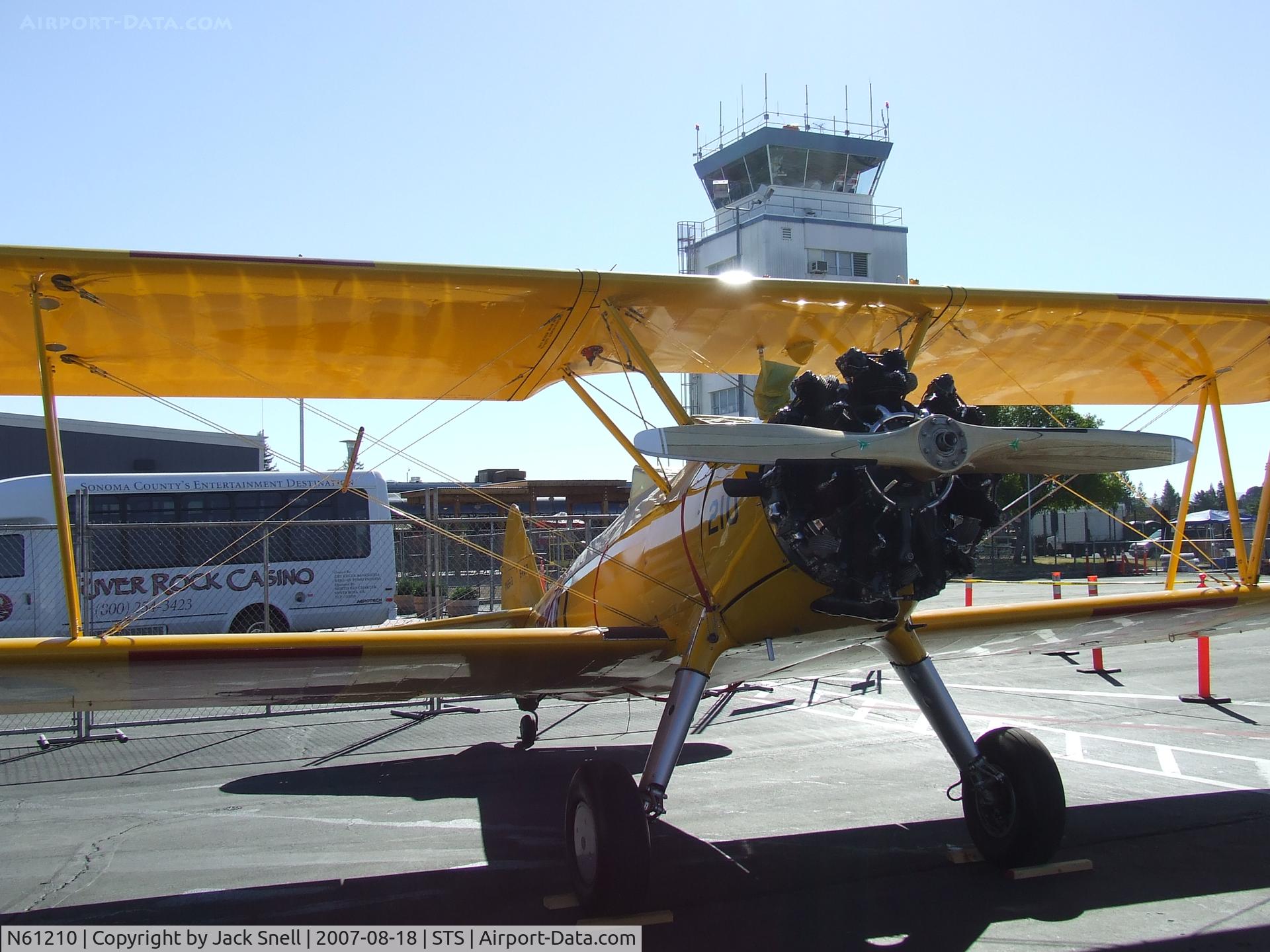 N61210, 1942 Boeing A75N1(PT17) C/N 75-6488, 'Wings Over Wine Country' 2007.