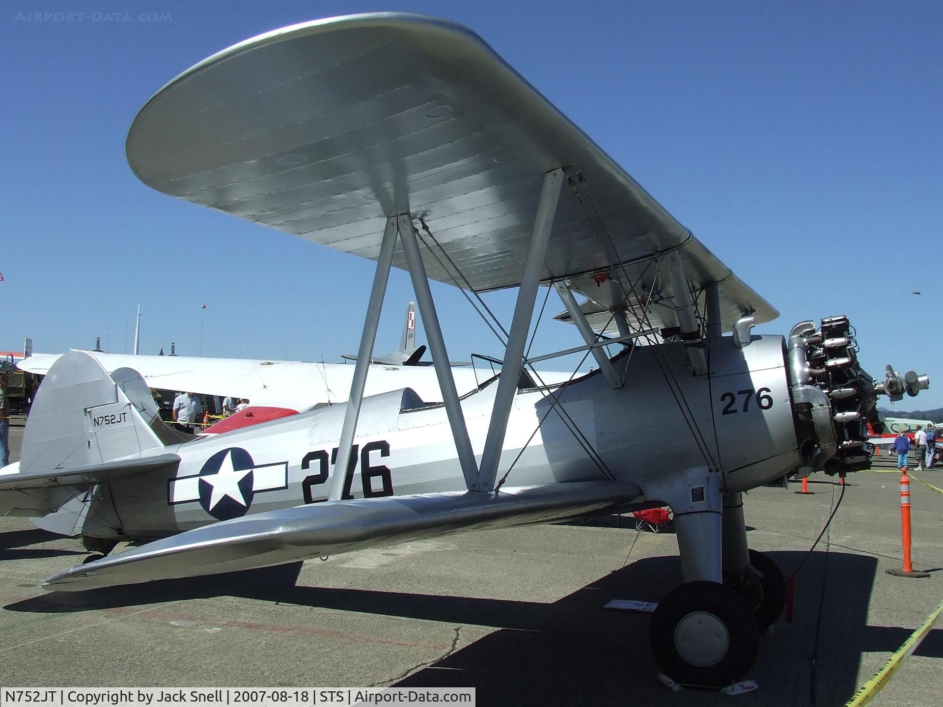 N752JT, 1943 Boeing D75N1 C/N 75-4043, 'Wings Over Wine Country' 2007.