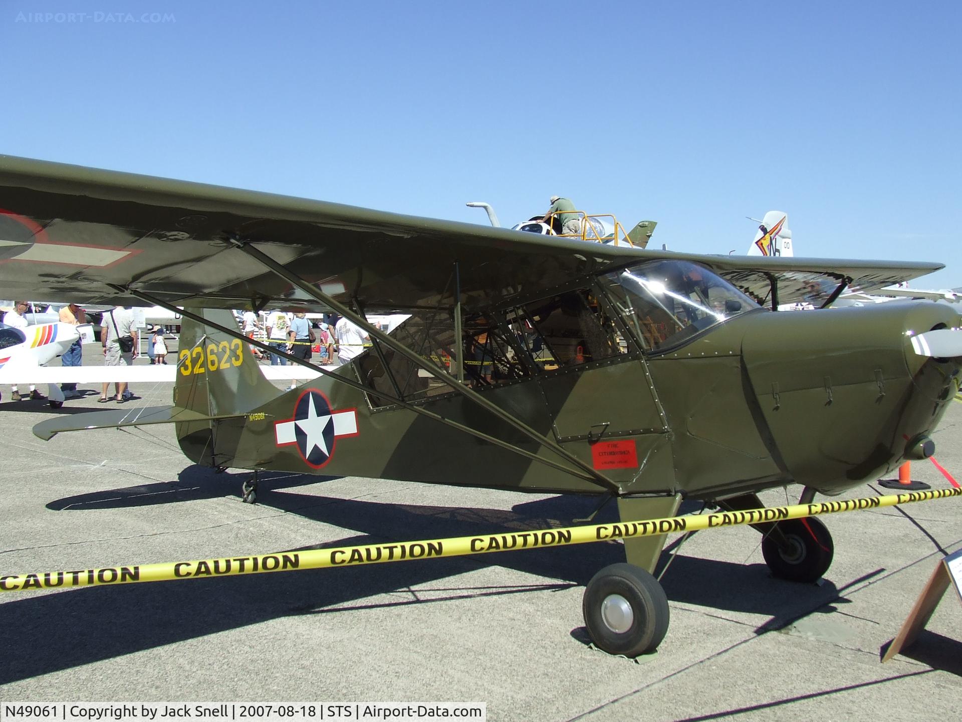 N49061, 1943 Interstate S-1B1 Cadet C/N 65, 'Wings Over Wine Country' 2007.