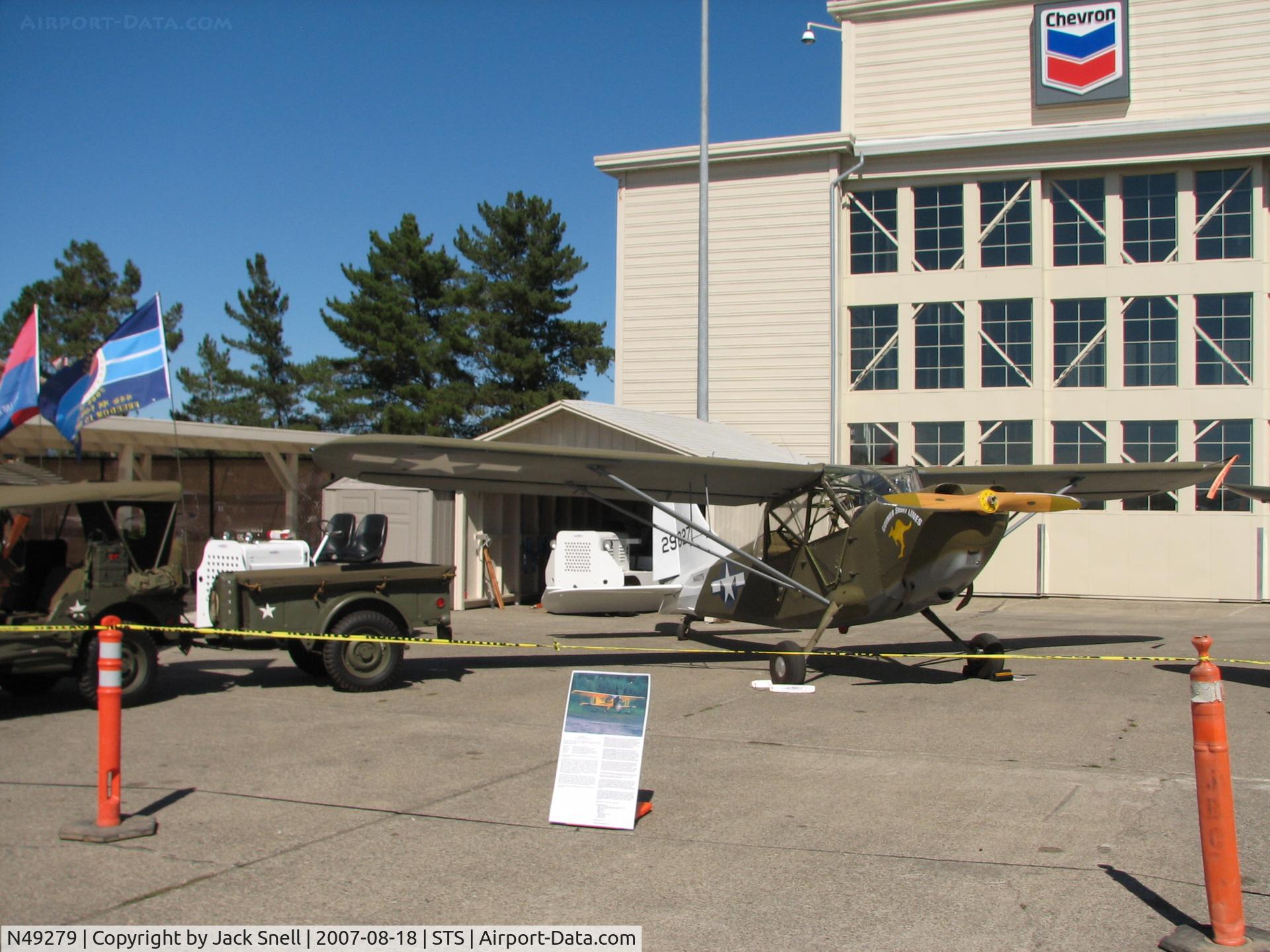 N49279, 1943 Stinson L-5 Sentinel C/N 76-512, 'Wings Over Wine Country' 2007.