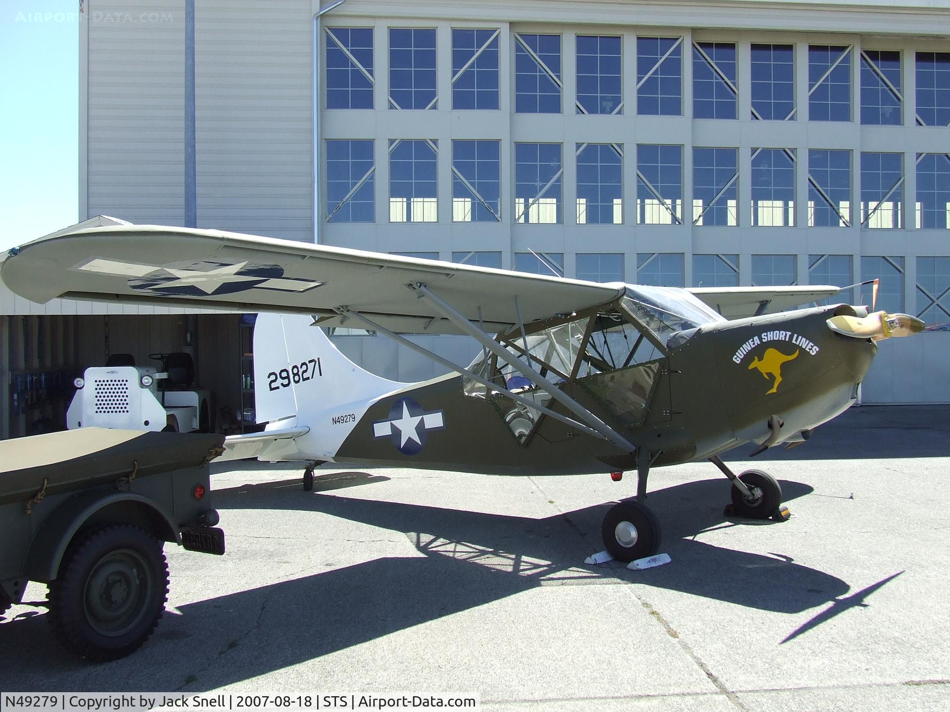 N49279, 1943 Stinson L-5 Sentinel C/N 76-512, 'Wings Over Wine Country' 2007.