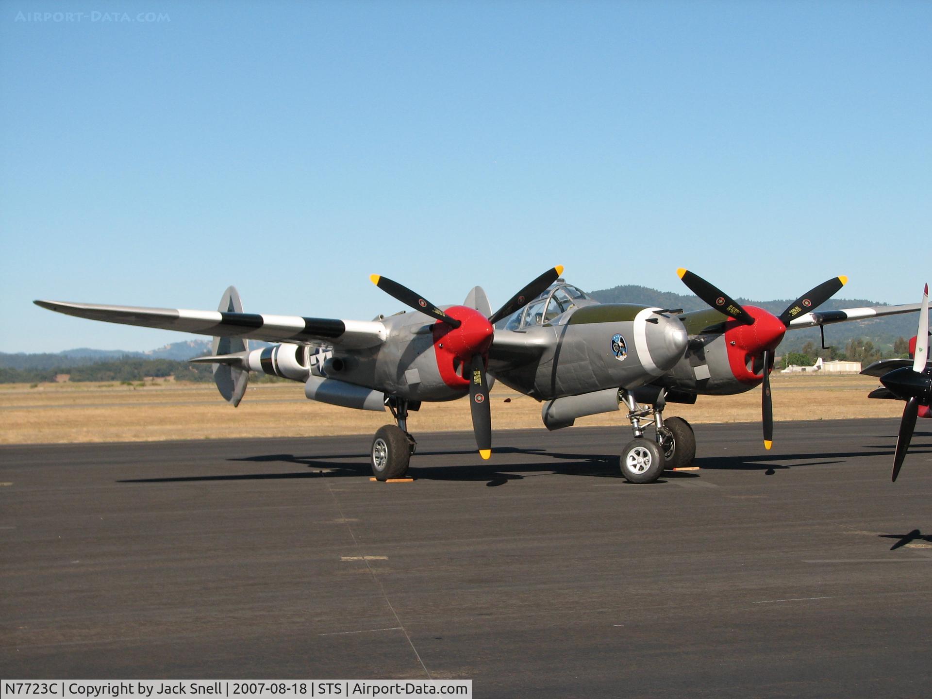 N7723C, 1944 Lockheed P-38L-5 Lightning C/N 7985, 2007 Wings Over Wine Country Air Show