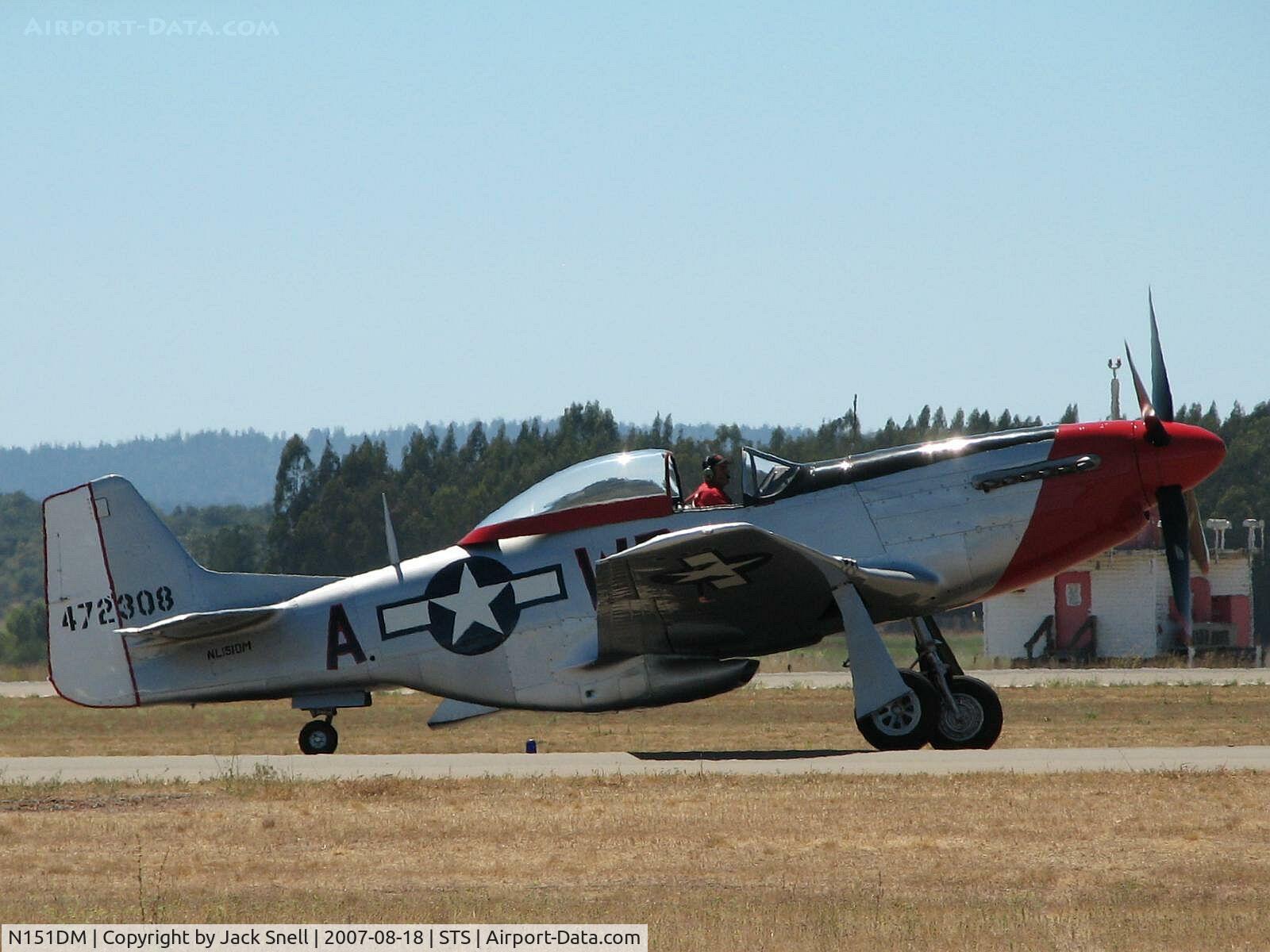 N151DM, 1944 North American F-51D Mustang C/N 44-13250, 2007 Wings Over Wine Country Air Show