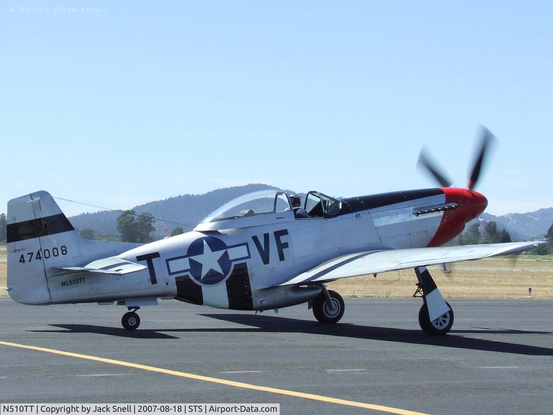 N510TT, 1944 North American F-51D Mustang C/N 44-74008, 2007 Wings Over Wine Country Air Show