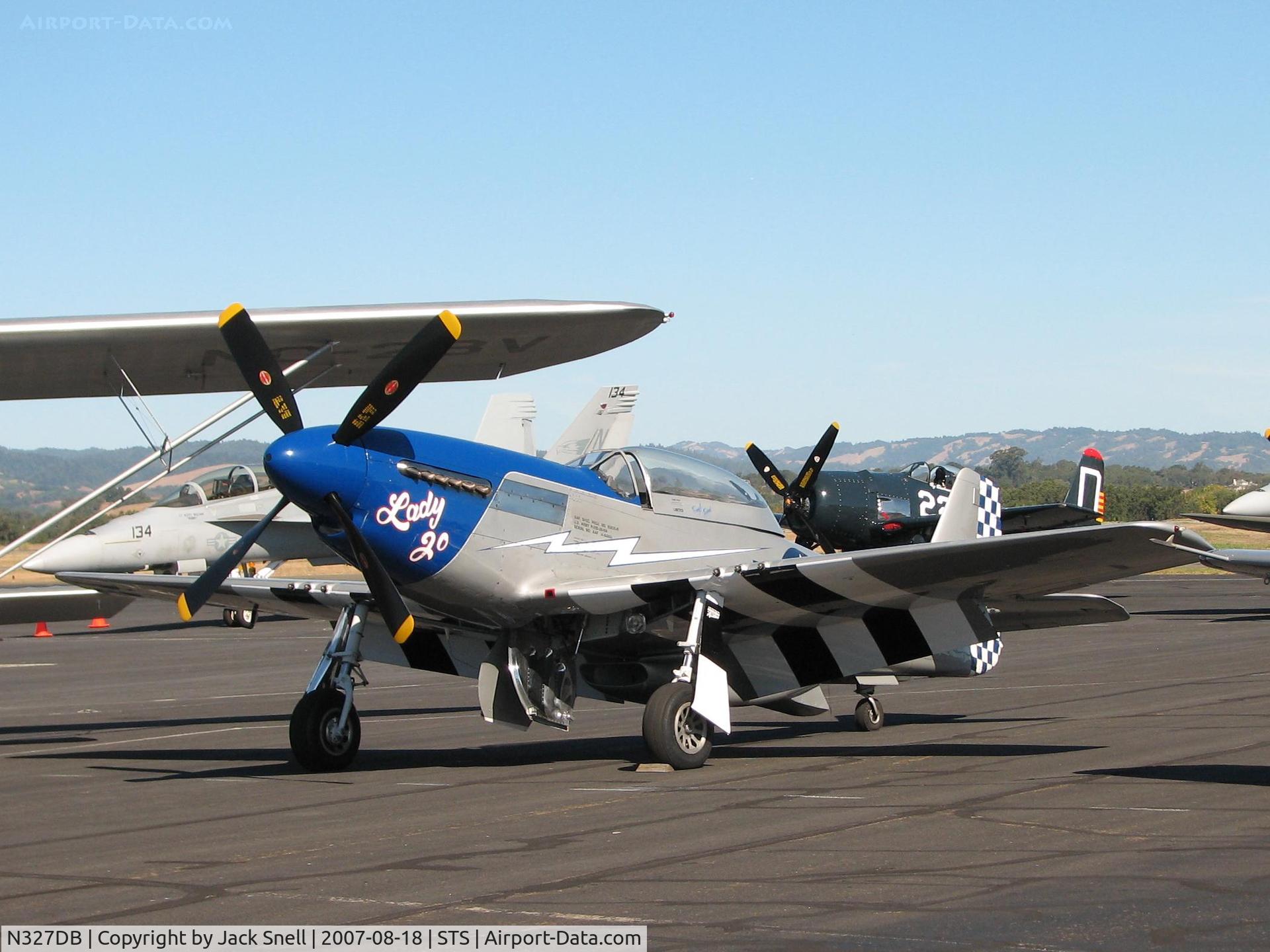 N327DB, 1944 North American P-51D Mustang C/N 44-84860, 2007 Wings Over Wine Country Air Show