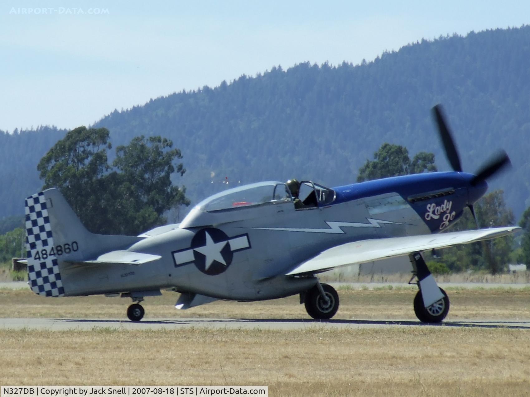 N327DB, 1944 North American P-51D Mustang C/N 44-84860, 2007 Wings Over Wine Country Air Show