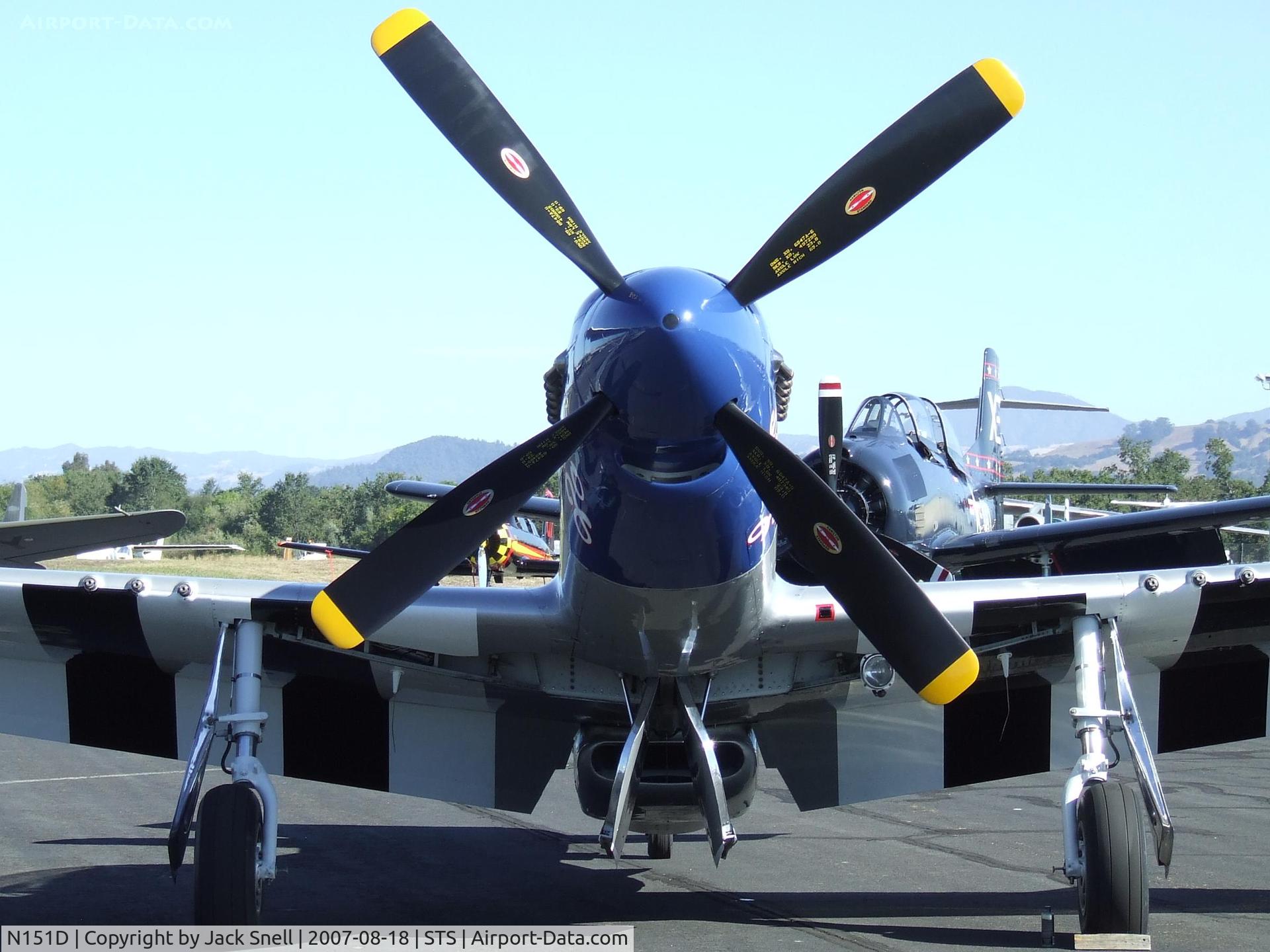 N151D, 1944 North American P-51D Mustang C/N 44-72777, 2007 Wings Over Wine Country Air Show