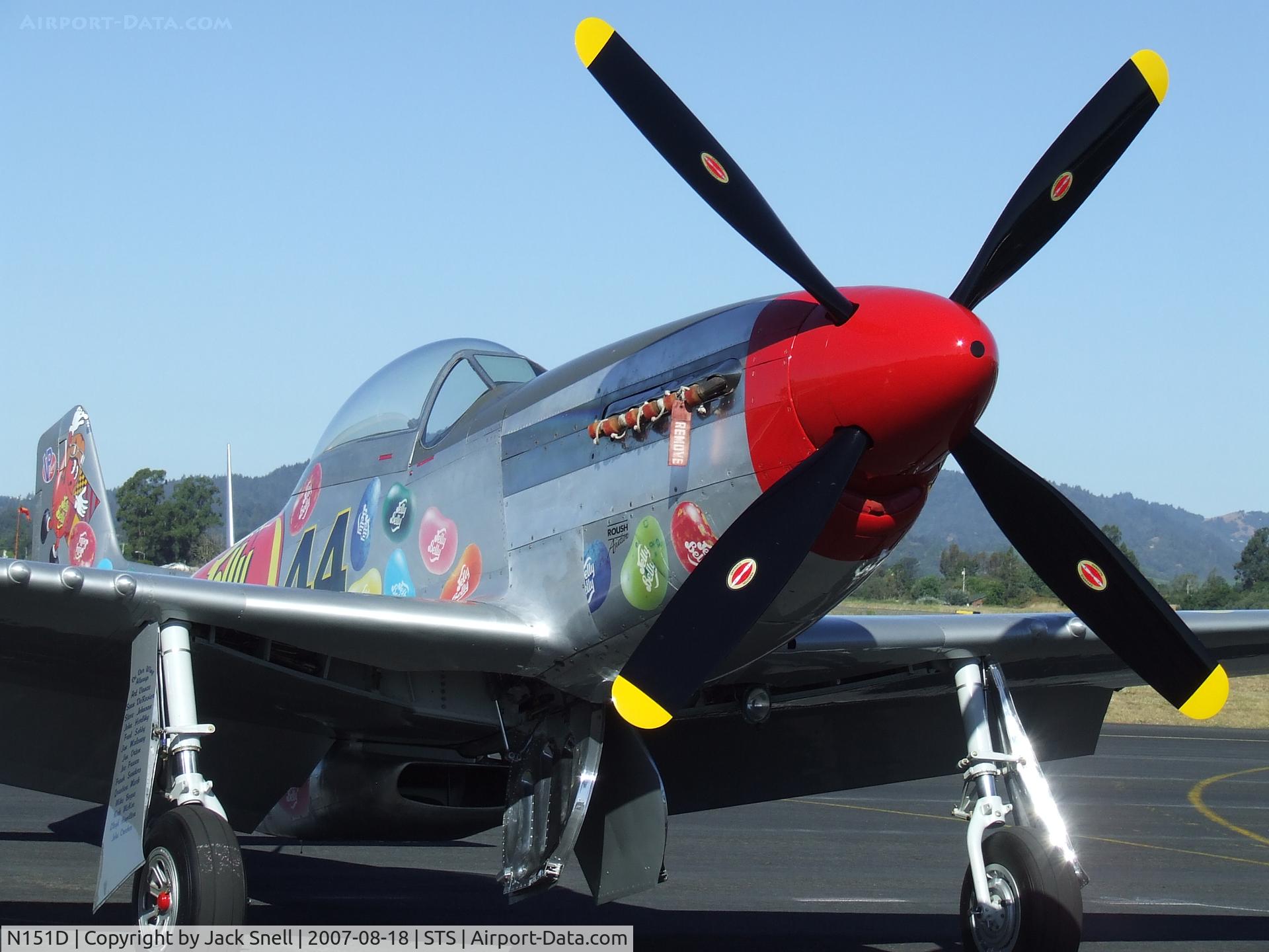 N151D, 1944 North American P-51D Mustang C/N 44-72777, 2007 Wings Over Wine Country Air Show