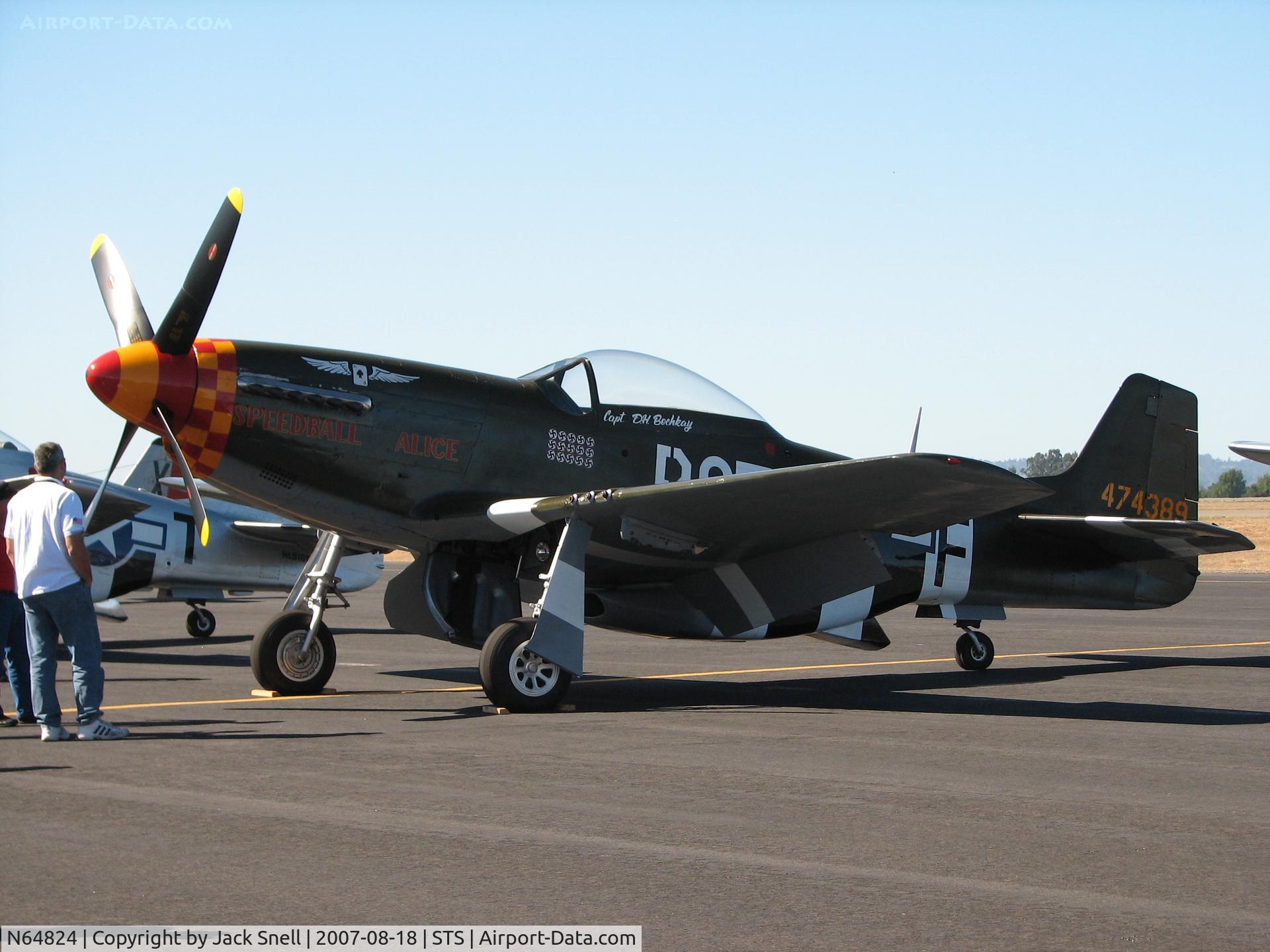N64824, 1944 North American P-51D-30NA Mustang C/N 122-4929, 2007 Wings Over Wine Country Air Show