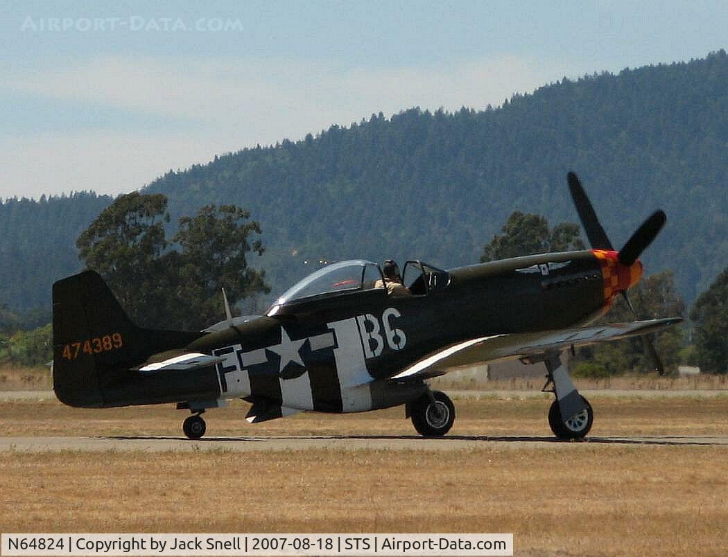 N64824, 1944 North American P-51D-30NA Mustang C/N 122-4929, 2007 Wings Over Wine Country Air Show