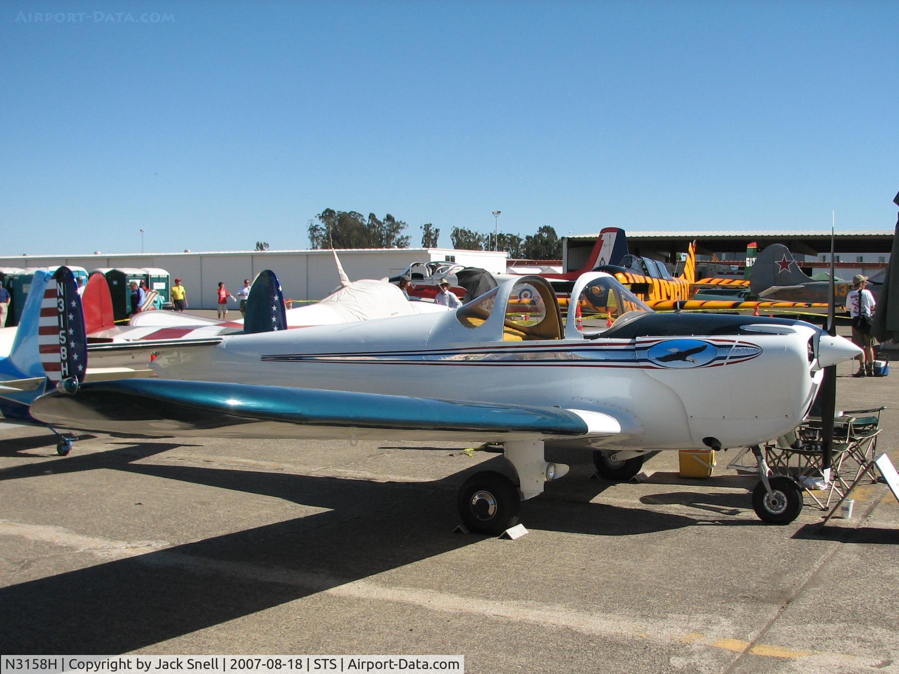 N3158H, 1946 Erco 415C Ercoupe C/N 3783, 2007 Wings Over Wine Country Air Show