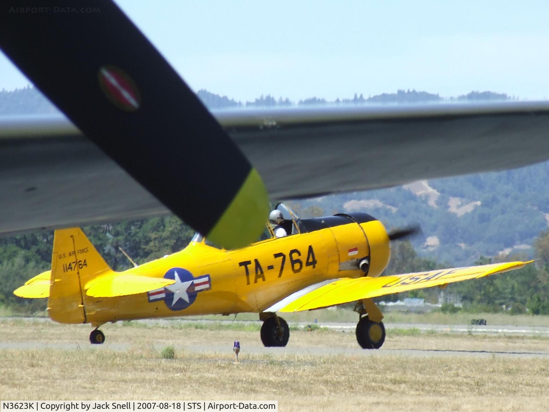 N3623K, North American T-6G Texan C/N 168-472, 2007 Wings Over Wine Country Air Show