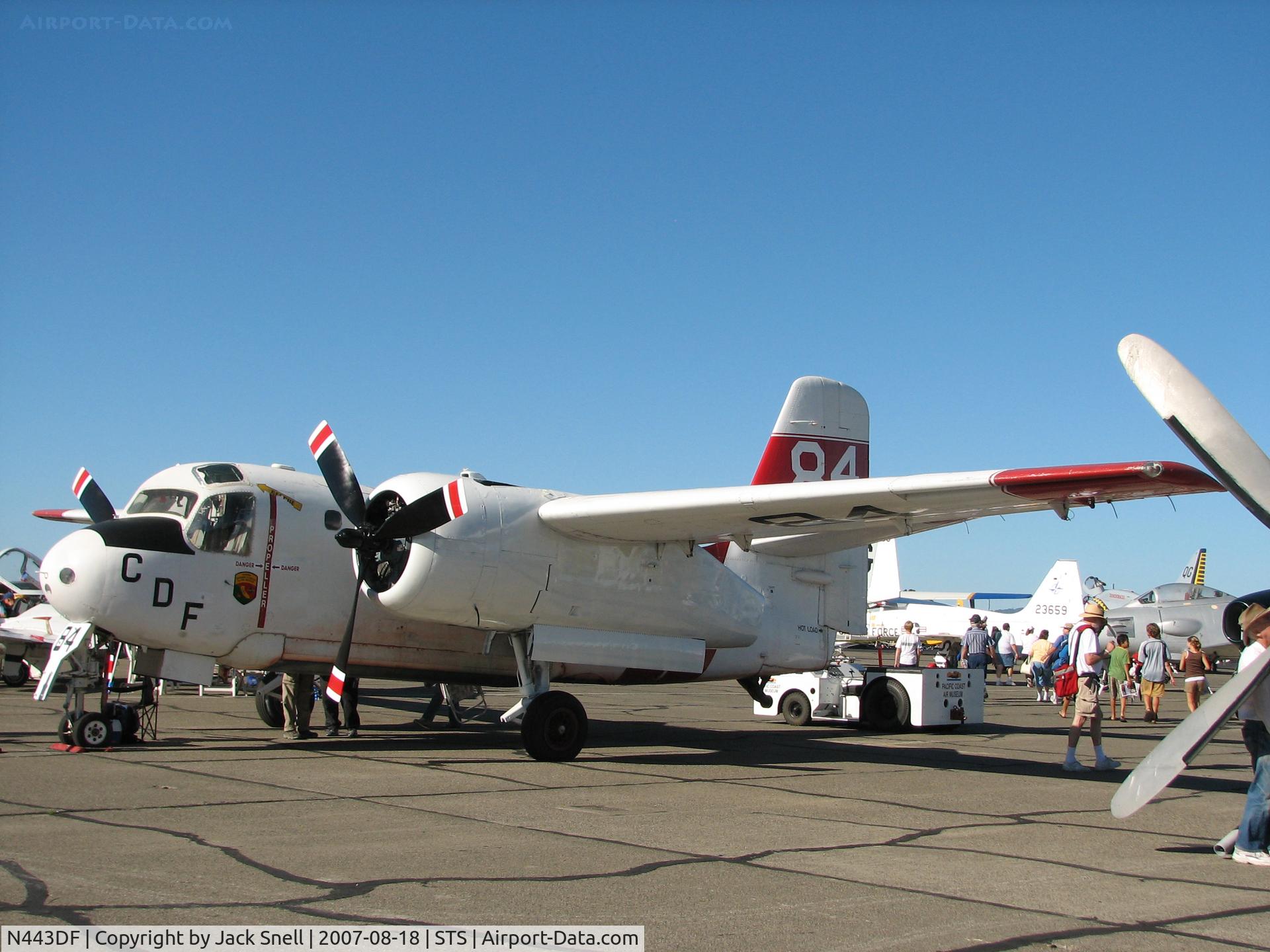 N443DF, Grumman S2F-1 Tracker C/N 195, 2007 Wings Over Wine Country Air Show
