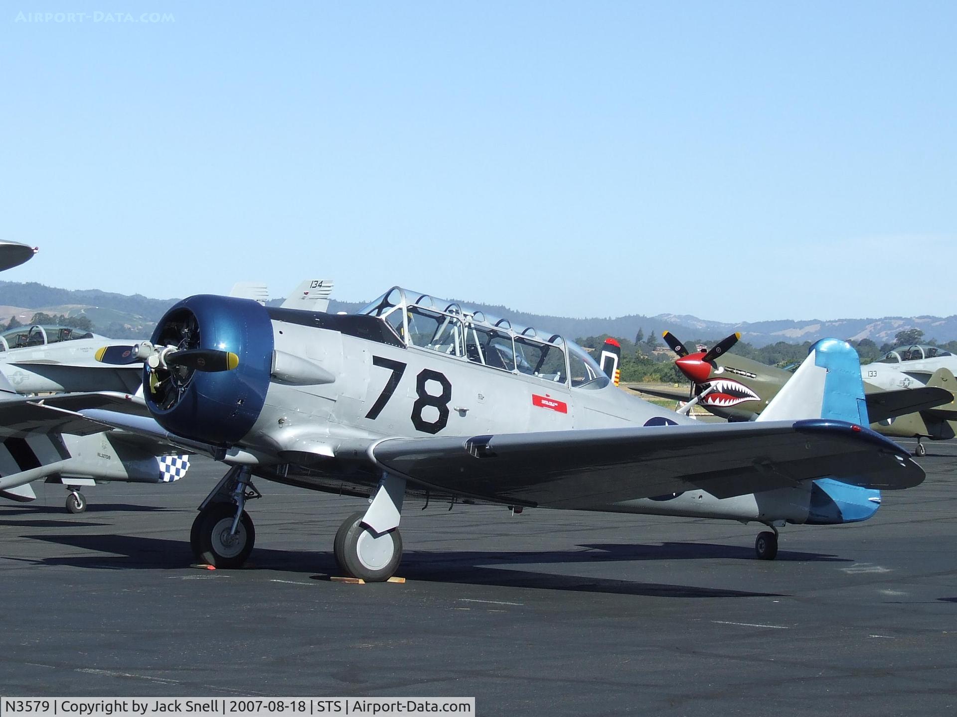 N3579, 1958 North American SNJ-5 Texan C/N 51678, 2007 Wings Over Wine Country Air Show