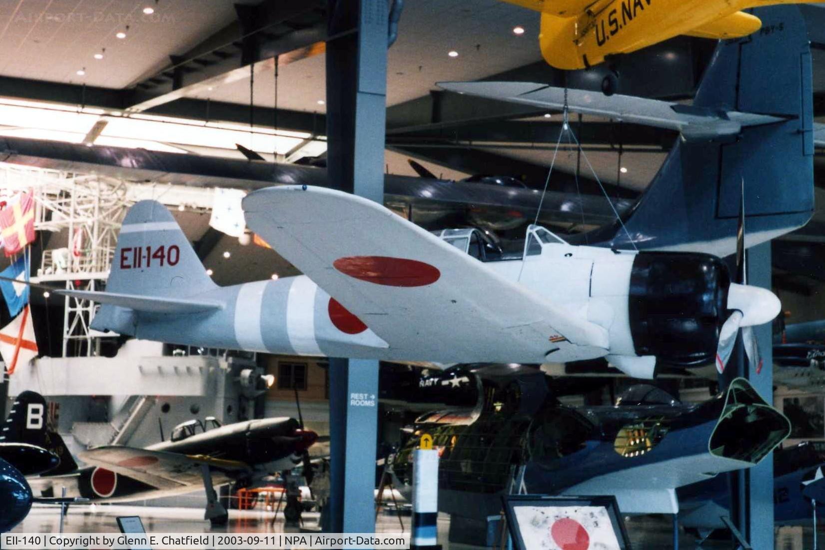 EII-140, 1942 Nakajima A6M2 Model 21 C/N 5450, A6M-2B at the National Museum of Naval Aviation