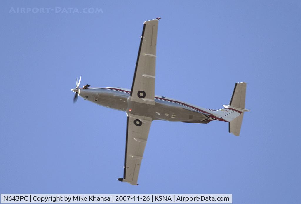 N643PC, 2005 Pilatus PC-12/45 C/N 643, Pilatus PC-12-45 taking off on a beautiful Southern California day.