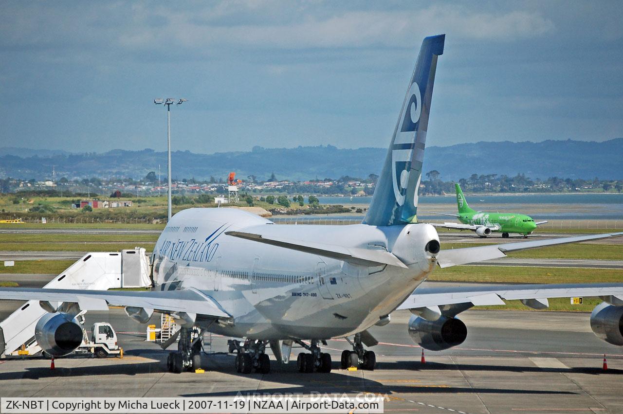 ZK-NBT, 1990 Boeing 747-419 C/N 24855, Parked in Auckland