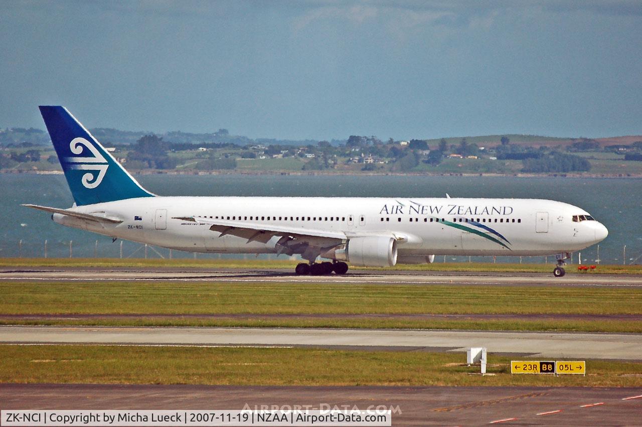 ZK-NCI, 1994 Boeing 767-319 C/N 26913, Just landed in Auckland. I will miss the good old B 767-300s of Air NZ once they are gone and replaced by Dreamliners...