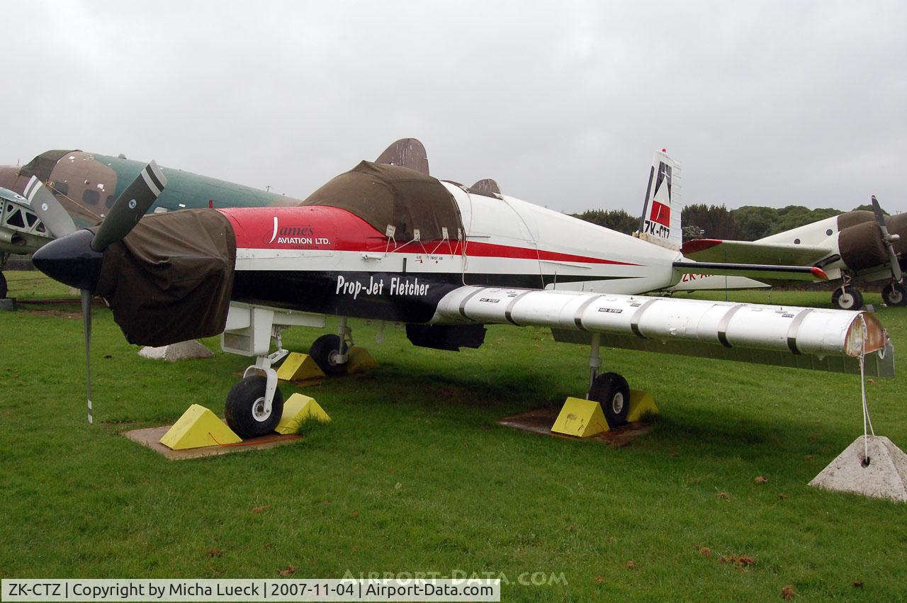 ZK-CTZ, Fletcher FU24 C/N Not found ZK-CTZ, At the Museum of Transport and Technology (MOTAT)