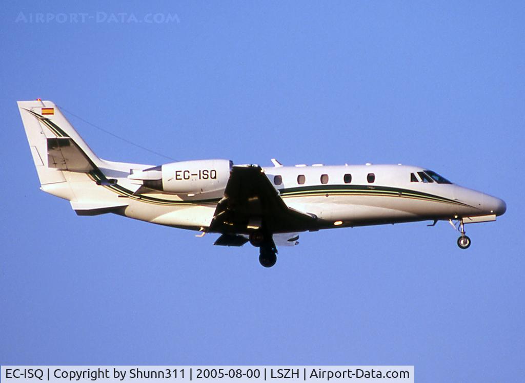 EC-ISQ, 2006 Cessna 560XL Citation Excel C/N 560-5616, Landing rwy 14