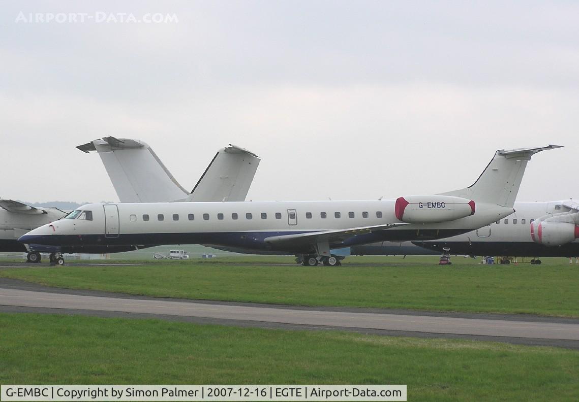 G-EMBC, 1997 Embraer EMB-145EP (ERJ-145EP) C/N 145024, EMB-145 stored at Exeter