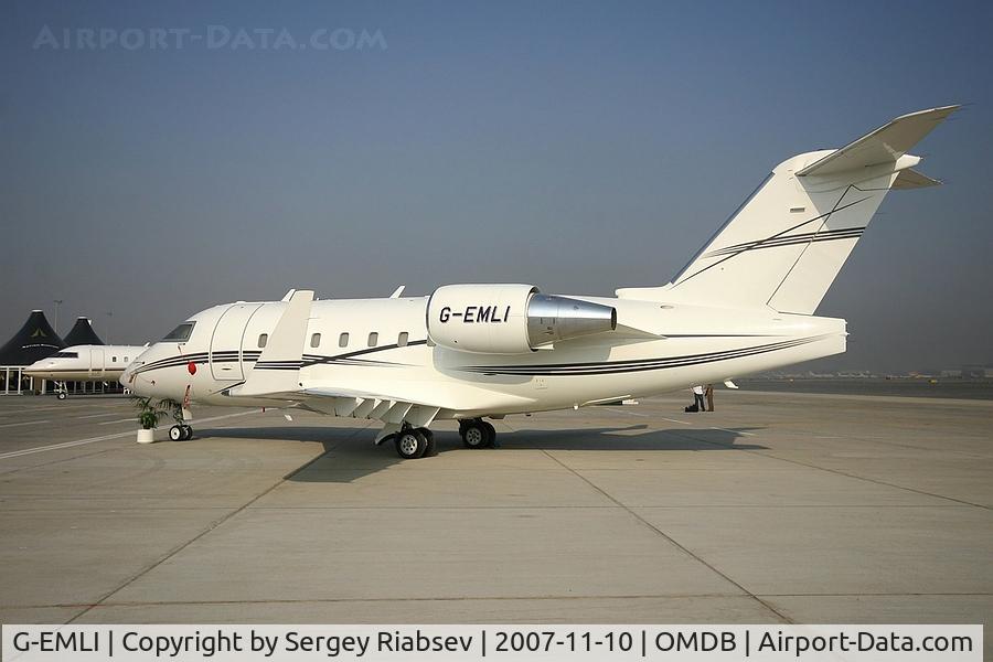 G-EMLI, 1998 Bombardier Challenger 604 (CL-600-2B16) C/N 5383, Dubai 2007 airshow.
