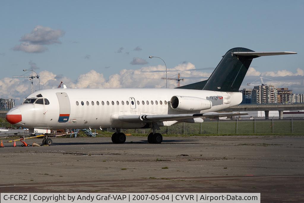 C-FCRZ, 1972 Fokker F.28-1000 Fellowship C/N 11061, Fokker 28