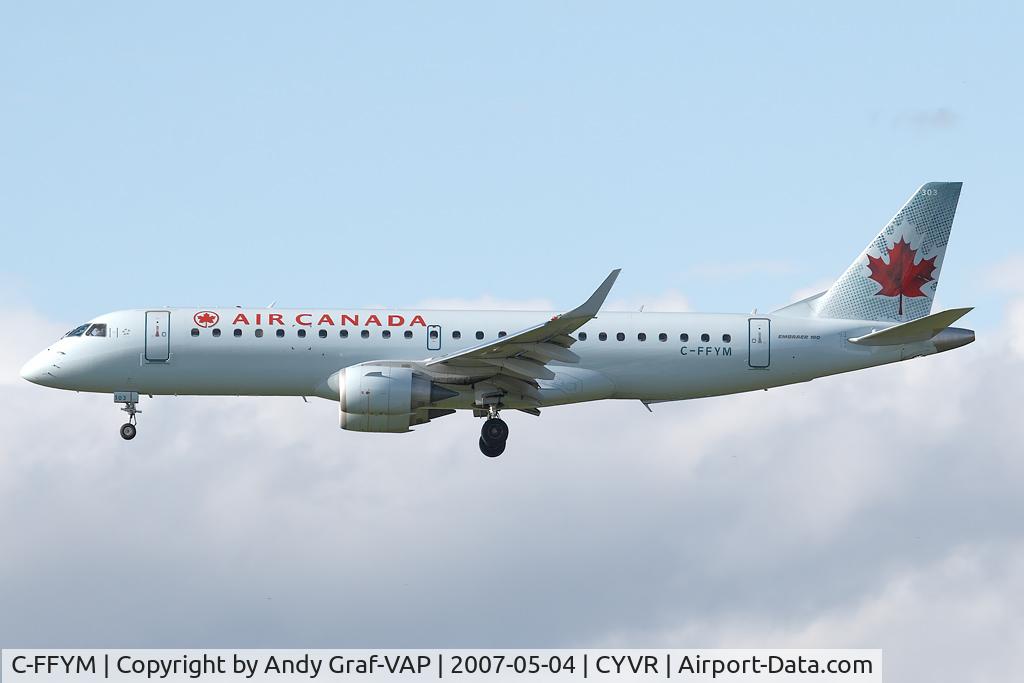 C-FFYM, 2005 Embraer 190AR (ERJ-190-100IGW) C/N 19000015, Air Canada EMB190